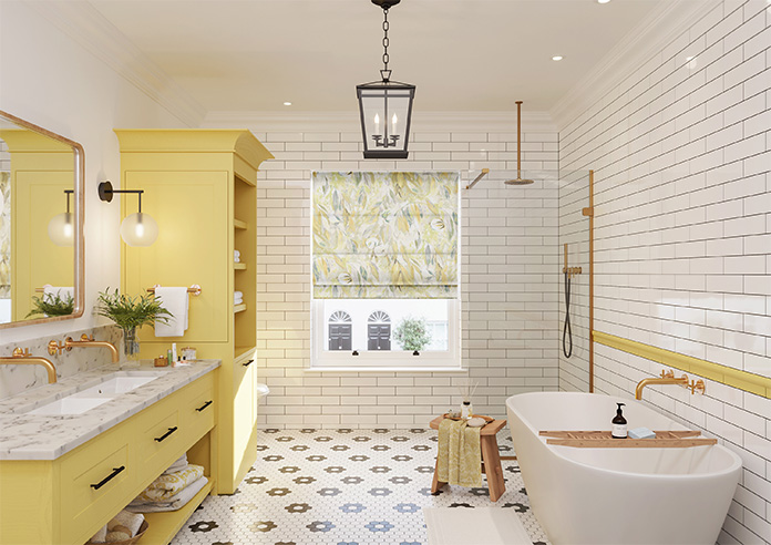 Cottonopolis, Honeydew - Roman Blind - Image 8